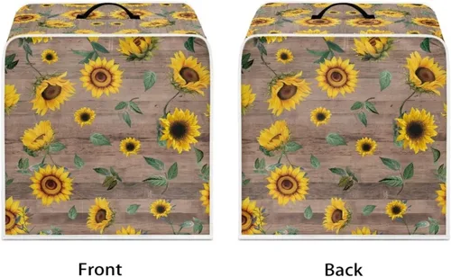 Vista 130 de Funda para cafetera, poliéster, azul, se adapta a la mayoría de máquinas de café estándar, protector resistente al polvo, huellas dactilares Playa
