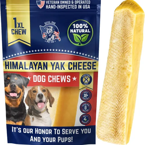 Vista 15 de Devil Dog Pet Co. Himalayan Yak Cheese - Masticables para perros, pequeños, paquete de 4, 100% naturales y saludables, sin lactosa, golosinas