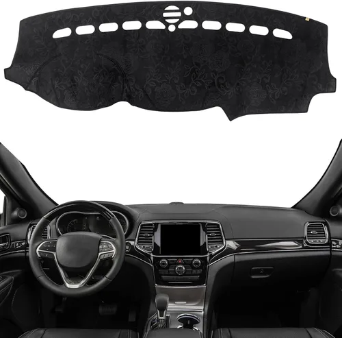 Vista 20 de Cubierta de Salpicadero Alfombrilla de Tablero Compatible con Je-ep Wrangler JK 2017-2011 (para Código de Cuerpo JK), Alfombrilla Antirreflejos