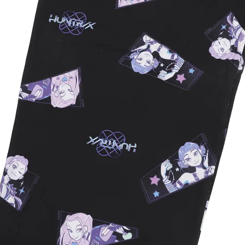 Vista 6 de Bioworld Conjunto de pijama AOP de personajes Demon Hunters de KPop para mujer