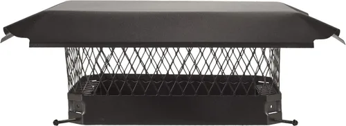 Vista 14 de Draft King CBO913 - Tapón de chimenea de acero galvanizado negro con perno, 9 x 13 pulgadas