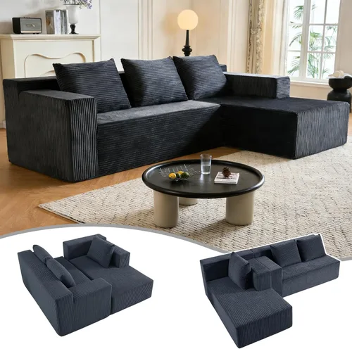 Vista 12 de HonTop Sofá Cama Plegable Moderno de 10 Pulgadas con Espuma Viscoelástica, Sofá Futón Completo Silla Reclinable para la Sala de Estar, Colchón