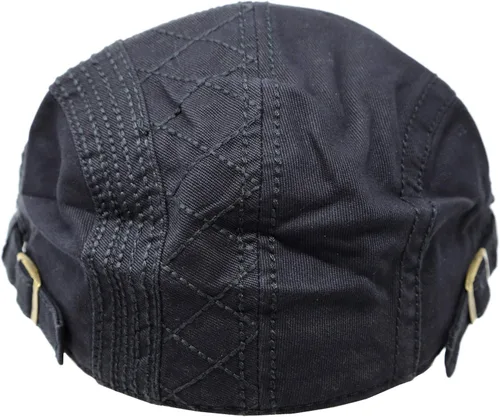 Vista 4 de Gorra de algodón lavado Newsboy Sombrero Ivy Classic Vintage Hat para hombre