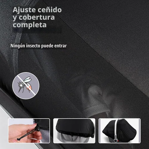 Vista 5 de Parasol para cochecito de bebé, cubierta para asiento de automóvil, parasol para cochecito de bebé, sombra oscura, corte de sombra 96% de rayos UV