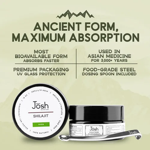 Vista 7 de Resina Shilajit pura del Himalaya, 70% más de ácido fúlvico y más de 85 minerales para energía y enfoque, refuerzo de niveles T, estándar de oro