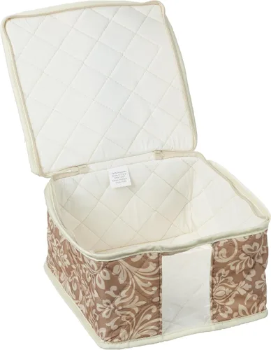 Vista 2 de Hudson Damask China Juego de contenedores de almacenamiento de 8 piezas, bronceado, beige