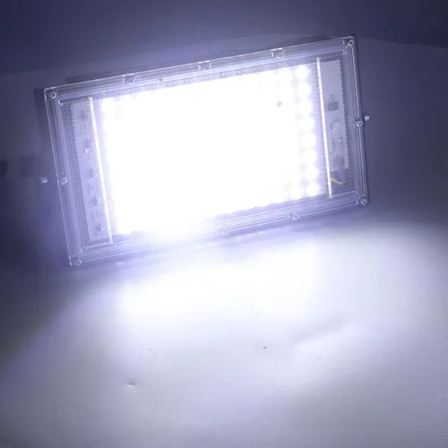Vista 8 de plplaaoo Luz de inundación LED de 100 W, luces de inundación al aire libre, luz de trabajo LED súper brillante, luz de inundación luminosa de 10000