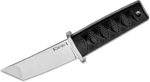 Vista 4 de Cold Steel Kyoto 3.25" Cuchillo Tanto Utilitario para Caza al Aire Libre de Hoja Fija de Acero Inoxidable 8Cr13MoV Duradero y Compacto, Mango