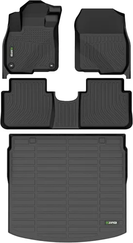 Vista 47 de HAFIDI® - Tapetes para auto con almacenamiento debajo del asiento, para todo clima, antideslizantes, de elastómero termoplástico, para la primera