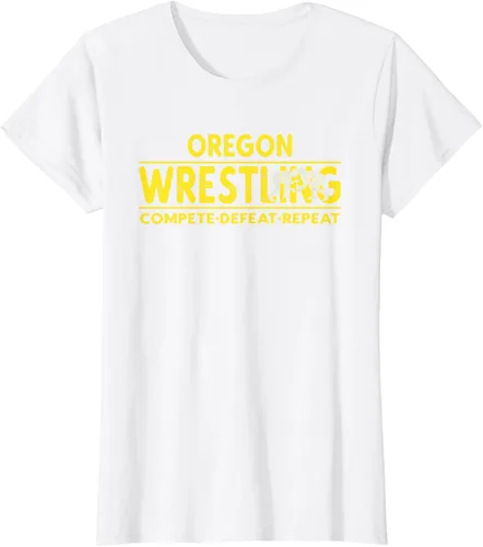 Vista 25 de Oregon Wrestling - Camiseta para competir, derrota, repetir