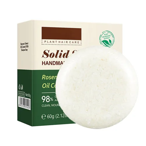 Vista 9 de Moily Barra de champú de oisturización, a base de plantas para hidratación y limpieza del cabello seco, carbón de bambú, talla única