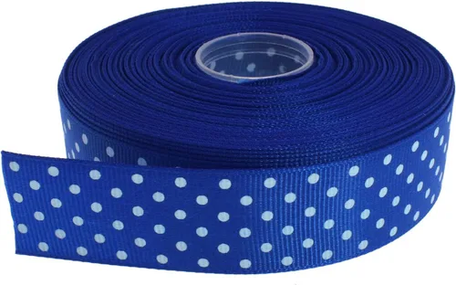 Vista 34 de Cinta de grogrén de lunares de 25 yardas cada rollo 100% poliéster (1 pulgada, beige)