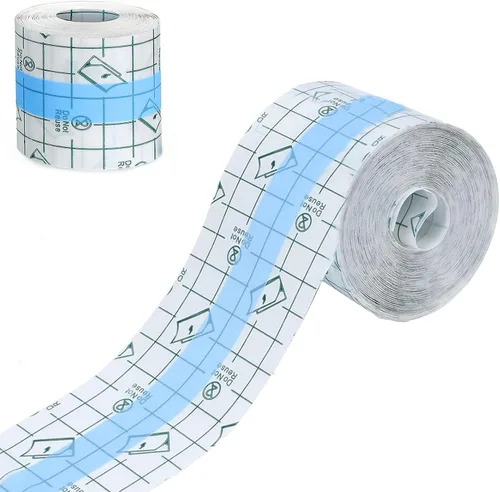 Vista 9 de 2 vendajes impermeables de 4 pulgadas x 10.94 yardas para vendajes de película transparente, protector de curación de segunda piel, vendajes