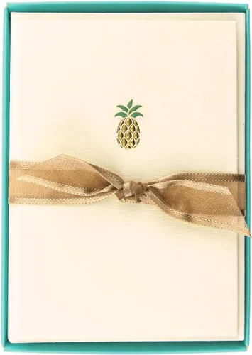 Vista 13 de Graphique Tarjetas de Apple, paquete de 10 tarjetas con sobres, saludos para todas las ocasiones, interior en blanco, relieve de lámina dorada