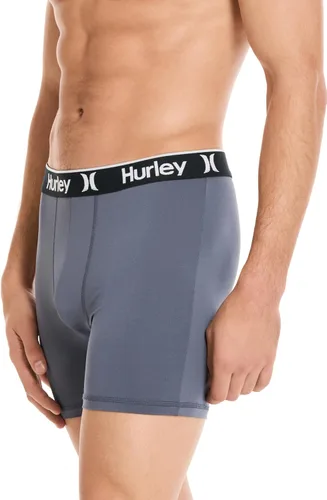 Vista 3 de Hurley calzoncillos tipo bóxer elásticos para hombre, paquete de 5 Combo de hojas de Dypsis