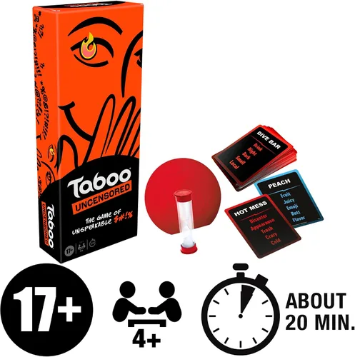 Vista 9 de Hasbro Gaming Taboo - Juego de mesa sin censura solo para adultos A partir de 17 años 4+ jugadores 20 minutos promedio Divertidos