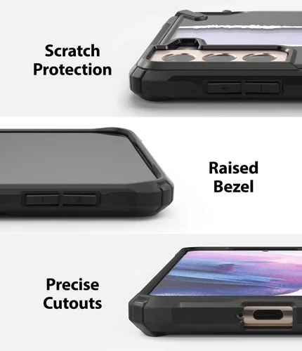 Vista 7 de Ringke Diseño Fusion-X compatible con Galaxy S21, diseño de carcasas resistentes - Rutina