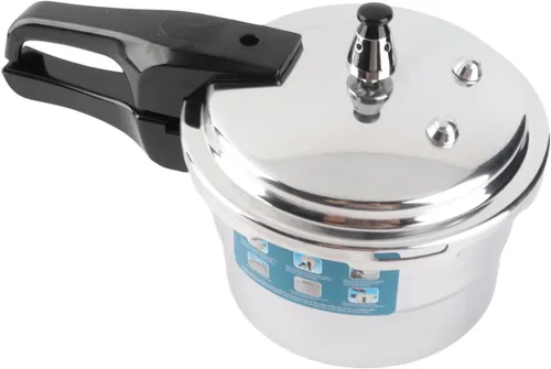 Vista 9 de Olla a presión, olla a presión a prueba de explosiones de 3 litros, gran capacidad, estufa de aluminio, olla de cocción rápida con estante de vapor