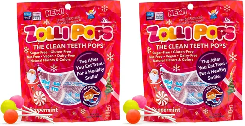 Vista 12 de Zolli Drops - Caramelos sin azúcar con xilitol, paletas sin colorantes, aptos para dieta cetogénica y diabética, golosinas aprobadas por dentistas