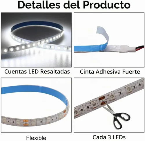 Vista 3 de TEKSHINNY Kit de Luces LED Underglow para RV, Tira de Luces LED para Toldo de RV de 12V 16.4 Pies, Iluminación Exterior Impermeable para Parte Blanco
