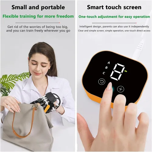 Vista 5 de Guantes robot de rehabilitación para terapia de manos, guante automático de recuperación de accidentes cerebrovasculares, ayuda para la movilidad