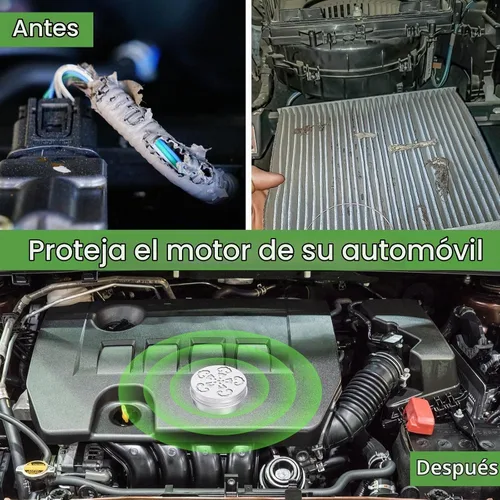 Vista 8 de Paquete de 4 repelentes de roedores para motores de automóvil, repelente