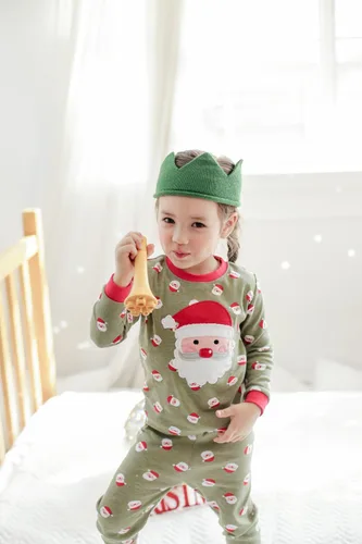 Vista 14 de VAENAIT BABY Infant Toddler Kids Adult Couple Family Matching Women Men Christmas Pjs Xmas Holiday Buffalo Plaid Pajama Set