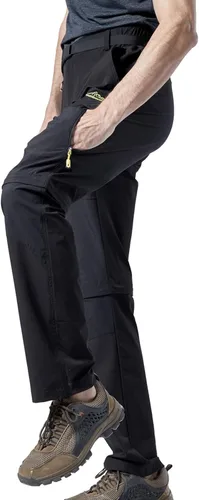 Vista 4 de Mr.Stream Men's Walking Windproof Breathable Camping Quick Drying Outdoor Convertible Hiking Pants