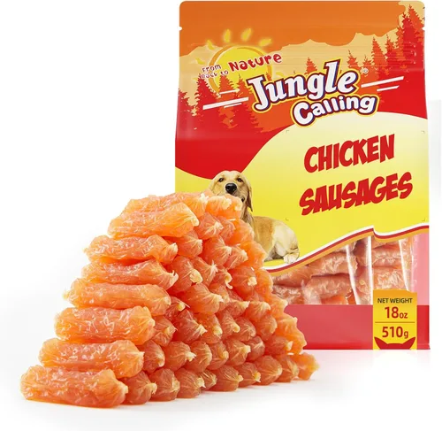 Vista 10 de Jungle Calling - Golosinas suaves de salchicha de res para perros pequeños y medianos, 10.6 onzas