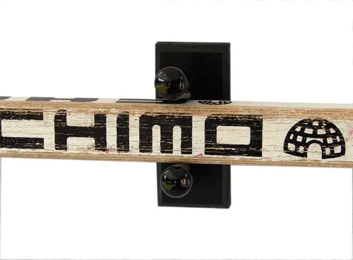 Vista 2 de Soporte de pared horizontal para un palo de portero de hockey (fabricado en los Estados Unidos) (negro)