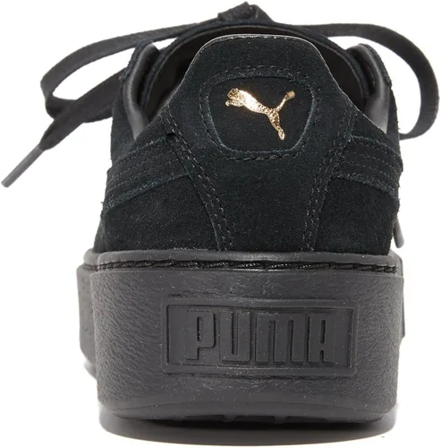 Vista 5 de PUMA zapatillas deportivas de moda doradas de gamuza con plataforma para mujer