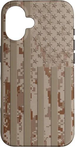 Vista 28 de iPhone 11 Epic US Flag Desert Digital Camuflaje American Tactical 3 Caso
