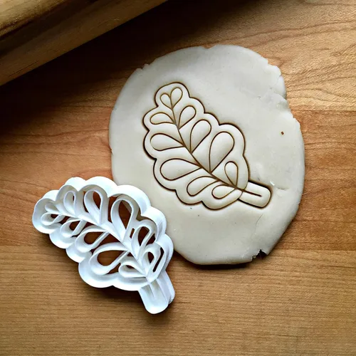 Vista 2 de Sweet Prints Inc Rounded Leaf Cookie Cutter - Dishwasher Safe