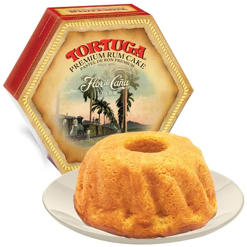 Vista 25 de Tortuga - Paquete de regalo de surtido de pasteles de ron caribeño de 4 onzas