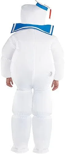 Vista 2 de Mono inflable para hombre malvavisco, tamaño estándar para niños, color blanco, 1 conjunto