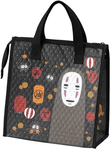 Vista 2 de Skater Spirited Away - Bolsa de almuerzo térmica con cierre de cremallera, faroles