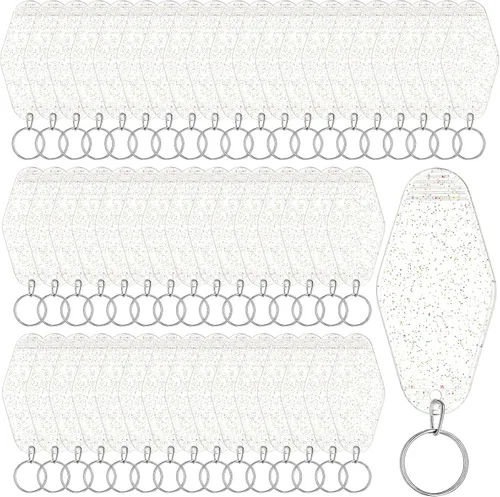 Vista 7 de Pinkunn 50 piezas de llavero de motel en blanco sublimación vintage llavero de hotel en blanco a granel para manualidades DIY ornamento