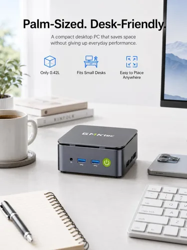 Vista 6 de GMKtec Mini PC G10 AMD Ryzen 5 3500U (4C/8T Max 3.7GHz) 16GB DDR4 256GB SSD
