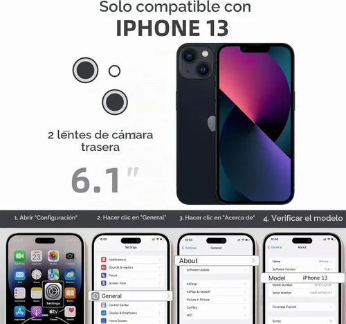 Vista 9 de BERFY Funda para iPhone 13, Compatible con MagSafe, Protector de Pantalla de Privacidad Integrado y Protección de Cámara, Funda Transparente Rosa