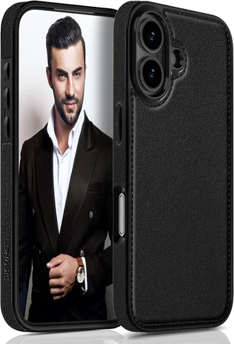 Vista 12 de LOHASIC Funda para iPhone 17e, para iPhone 16e, funda de cuero, delgada y delgada de lujo, agarre antideslizante, resistente a prueba de golpes