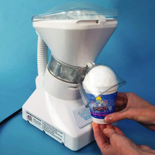 Vista 4 de SNOWIE - Máquina de cono de nieve Little Snowie Max - Máquina de hielo afeitado de alta calidad, con mezcla de jarabe de palitos en polvo, kit