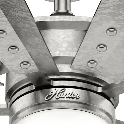 Vista 10 de Hunter Fan Company 50730 Crescent Falls Ventilador de techo, 44, galvanizado