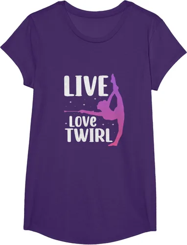 Vista 11 de Camiseta Twirl Baton Twirling Twirler Majorettes, Negro