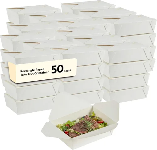 Vista 64 de Restaurantware Contenedor desechable para llevar, 30 oz / #1, negro