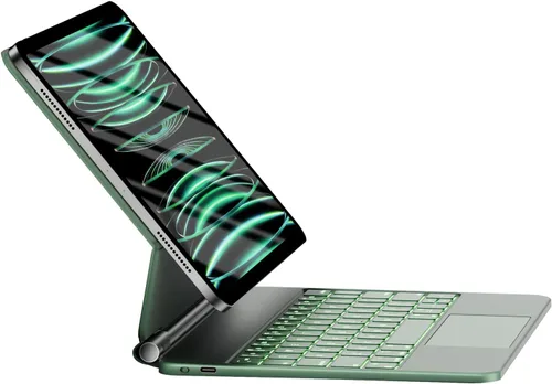 Vista 12 de HOU Funda para iPad Pro de 11 pulgadas con teclado M5 2025/M4 2024 (SOLAMENTE), funda de teclado Magic Keyboard iPad Pro de 11 pulgadas