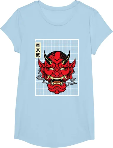 Vista 18 de Máscara japonesa de Demon Hannya Oni con máscara japonesa, Negro