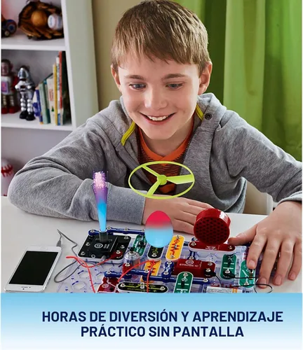 Vista 8 de Snap Circuits Kit de Exploración de Electrónica de Luz Más de 175 Emocionantes Proyectos STEM Manual de Proyectos a Todo Color Más de 55