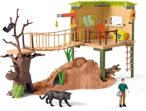 Vista 2 de Schleich Wild Life Ranger Adventure Station, multicolor