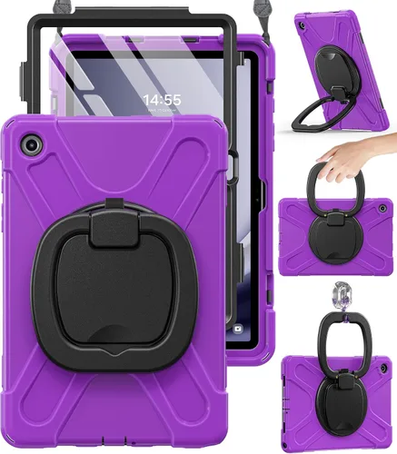 Vista 12 de BRAECN Case for Samsung Galaxy Tab A9+ Plus - 2023 Black Tablet A9+ Case Negro