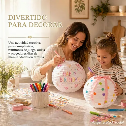 Vista 7 de LIHAO Linternas de papel blanco de 6 pulgadas, paquete de 10